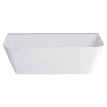 ABEY 22828 PATINATO PETITE FREESTANDING CLEARSTONE BATH 1524 GARETH ASHTON GLOSS WHITE