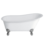 ABEY 22837 ROMANO GRANDE FREESTANDING CLEARSTONE BATH 1700 WITH CLAW FEET GARETH ASHTON GLOSS WHITE