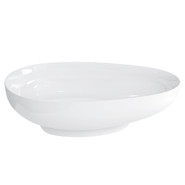 ABEY 22841P TEAR DROP CLEARSTONE ABOVE COUNTER BASIN GARETH ASHTON WHITE