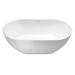 ABEY 27472 FORMOSO FREESTANDING NATURAL STONE BATH 1500 GARETH ASHTON MATTE WHITE
