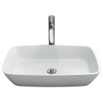 ABEY 27478 VICENZA NATURAL STONE ABOVE COUNTER BASIN GARETH ASHTON MATTE WHITE