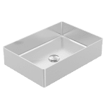 ABEY 304REC RECTANGLE 304 STAINLESS STEEL ABOVE COUNTER BASIN GARETH ASHTON STAINLESS STEEL