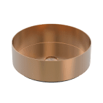 ABEY 304RND-CO ROUND 304 STAINLESS STEEL ABOVE COUNTER BASIN GARETH ASHTON ARTISAN COPPER