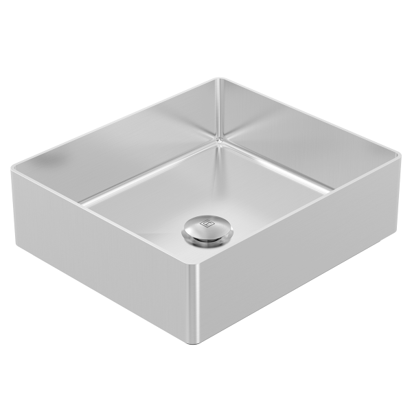 ABEY 304SQ SQUARE 304 STAINLESS STEEL ABOVE COUNTER BASIN GARETH ASHTON STAINLESS STEEL