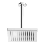 ABEY LDA02 ABS 200MM SQUARE SHOWER HEAD WITH 200MM CEILING DROPPER GARETH ASHTON CHROME