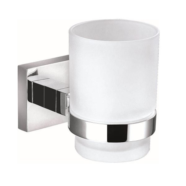 BADUNDKUCHE BK521 ECKIG SINGLE TUMBLER HOLDER CHROME