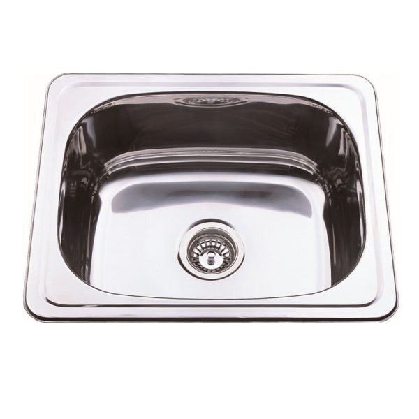 BADUNDKUCHE BK27 TRADITIONELL 35L LAUNDRY TUB WITH 2 TAP HOLE STAINLESS STEEL