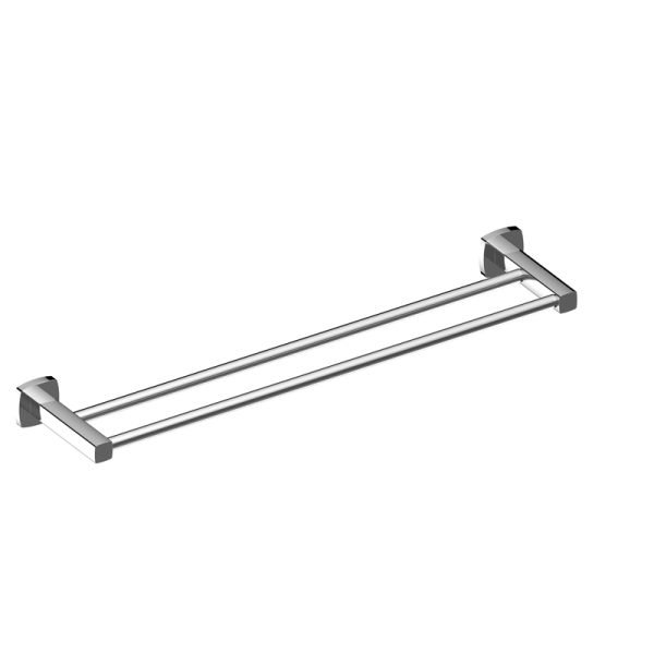 BADUNDKUCHE BK802-800 LUXUS DOUBLE TOWEL RAIL 800MM CHROME AND COLOURED