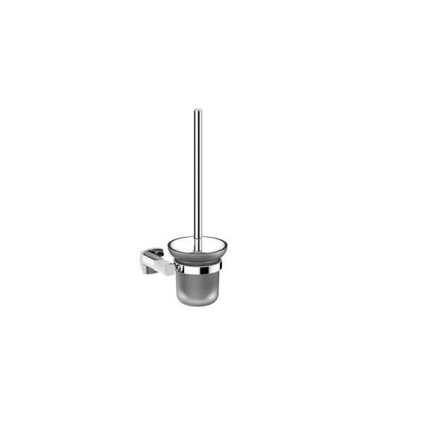 BADUNDKUCHE BK809 LUXUS TOILET BRUSH HOLDER CHROME AND COLOURED