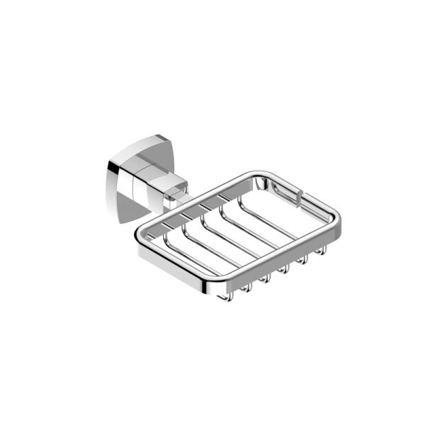 BADUNDKUCHE BK824 LUXUS SOAP BASKET CHROME AND COLOURED