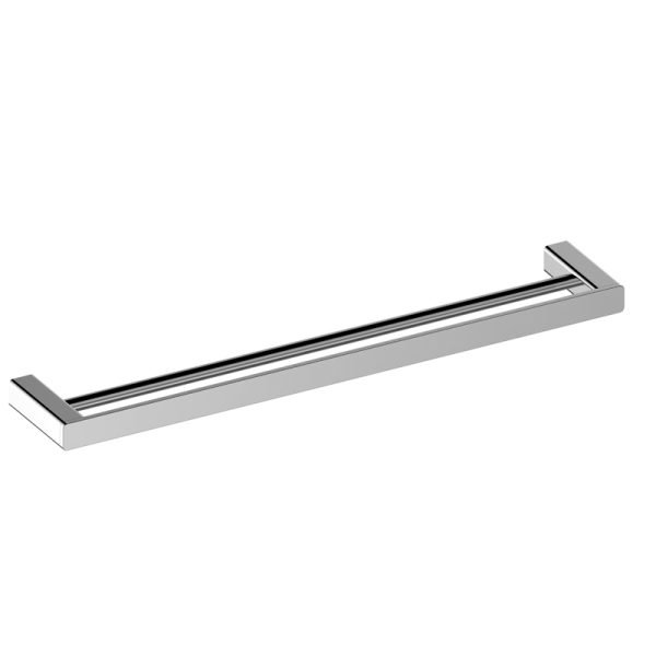 BADUNDKUCHE BK902-800 KASTEN DOUBLE TOWEL RAIL 800MM CHROME AND COLOURED