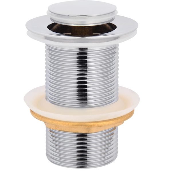 BADUNDKUCHE BKP81 HANDEL 32MM POP-UP WASTE WITH NO OVERFLOW CHROME AND COLOURED