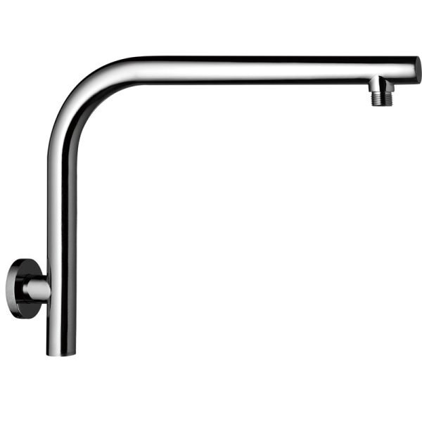 BADUNDKUCHE BKS02A RUND ROUND CURVE SHOWER ARM CHROME AND COLOURED