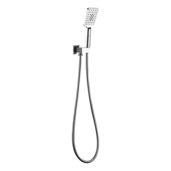BADUNDKUCHE BKS102 HANDEL ECKIG MULTI-FUNCTION SQUARE SHOWER ON BRACKET CHROME AND COLOURED
