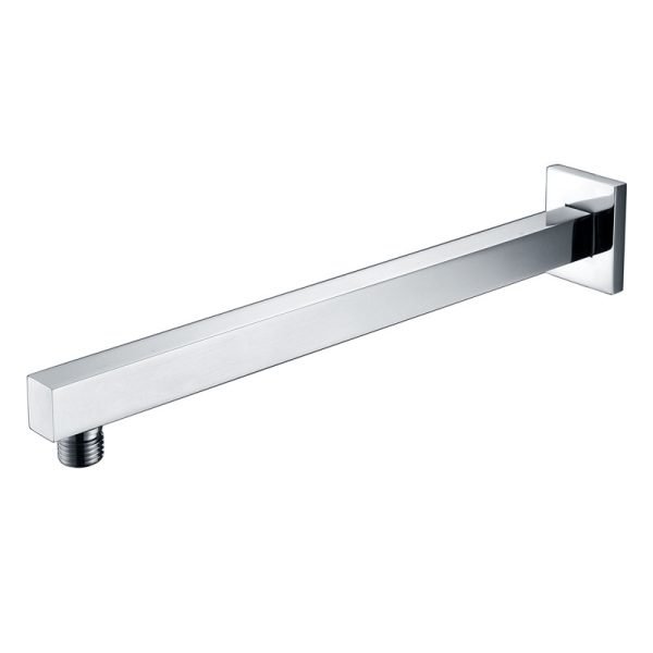 BADUNDKUCHE BKS10A ECKIG SQUARE SHOWER ARM 400MM CHROME / MATTE BLACK