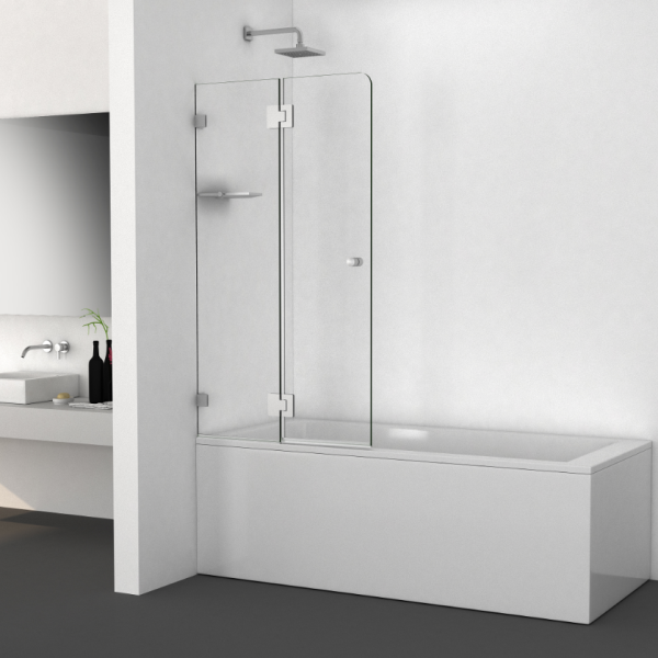 BADUNDKUCHE BKS4040B BATHING SCREENS BATH SCREEN 400 X 400 MM CHROME