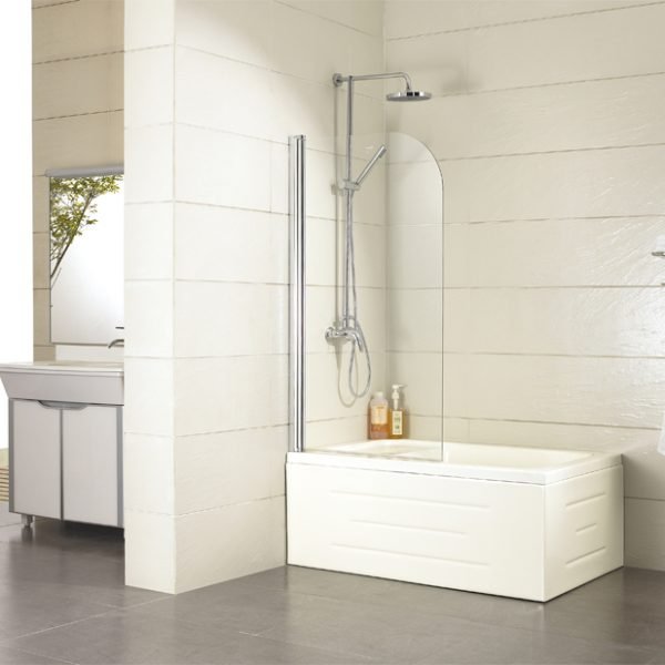 BADUNDKUCHE BKS750B BATHING SCREENS BATH SCREEN 750 X 1450 MM CHROME