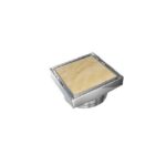 BADUNDKUCHE BKSF02 WAHLEN 10 ECKIG SMART TILE WASTE 100MM DIA CHROME / MATTE BLACK