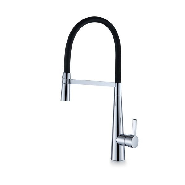 BADUNDKUCHE KM001 KÜCHENDESIGNER PULL OUT GOOSENECK KITCHEN MIXER CHROME