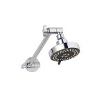 LINKWARE R432B FIVE FUNCTION 100mm SHOWER HEAD WITH LINKLOCK ARM CHROME