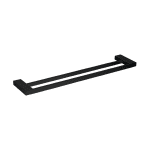 POSEIDON CDTB700-B CELIA SQUARE DOUBLE TOWEL RING 700MM MATTE BLACK