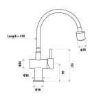 Dan Elle Cobra Flex Sink Mixer T873dan 300x300