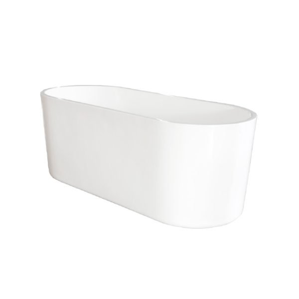 LINKWARE B-7109 DAN ELLE 1600mm FREESTANDING BATHTUB ACRYLIC / CRYSTAL FINISH