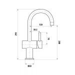Dan Elle Gooseneck Basin Mixer T876dan 300x300
