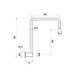 Dan Elle Gooseneck Shower Arm T870dan 2 300x300