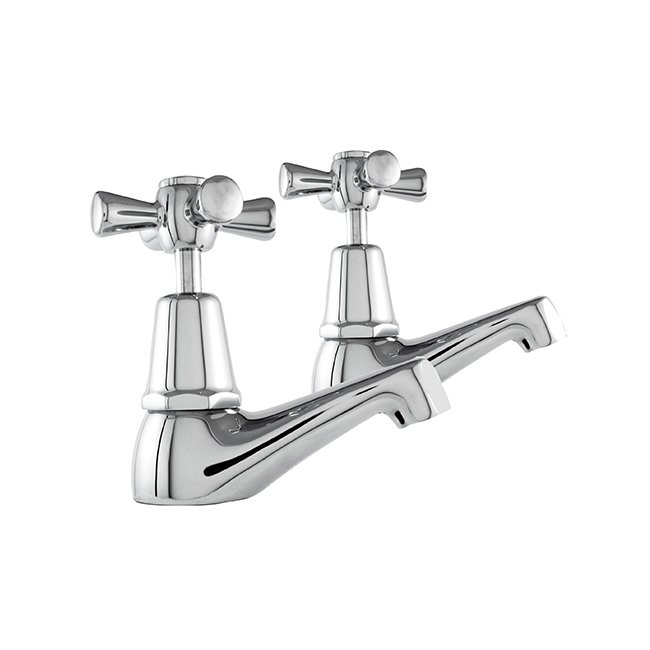 LINKWARE P357F EASY CLEAN PILLAR COCK SET CHROME