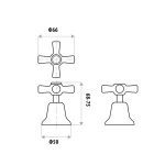 LINKWARE P360F EASY CLEAN BASIN TOP ASSEMBLY SET CHROME