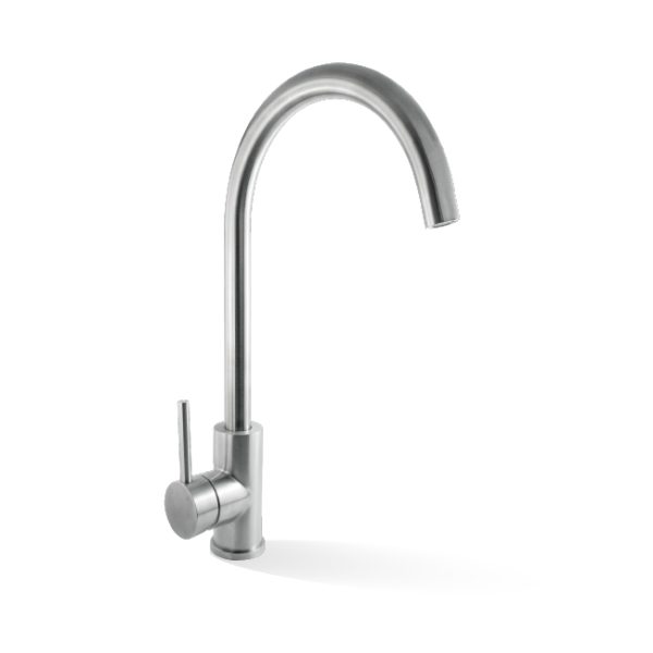 LINKWARE SST874 ELLE STAINLESS STEEL PROJECT SINK MIXER BRUSHED STAINLESS / CHROME / MATTE BLACK
