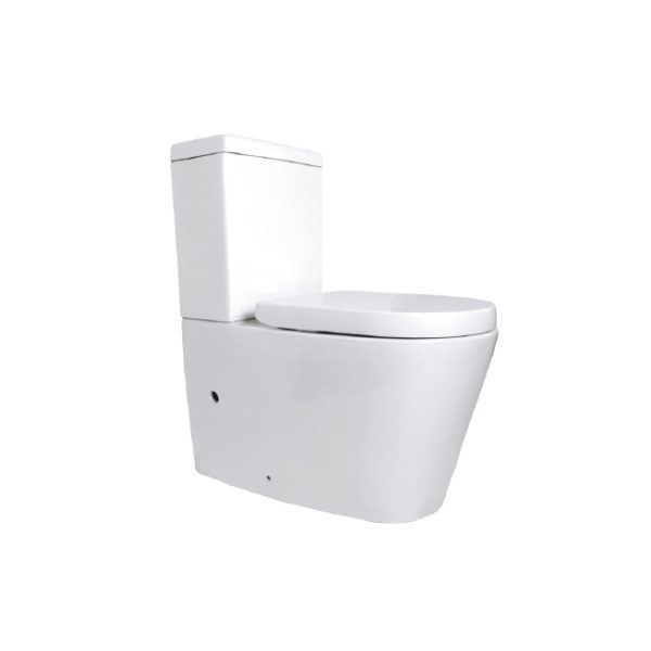 LINKWARE TS563 ELLE BACK TO WALL TOILET SUITE WHITE