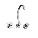 LINKWARE P3161B ELLE WALL SINK SET CHROME