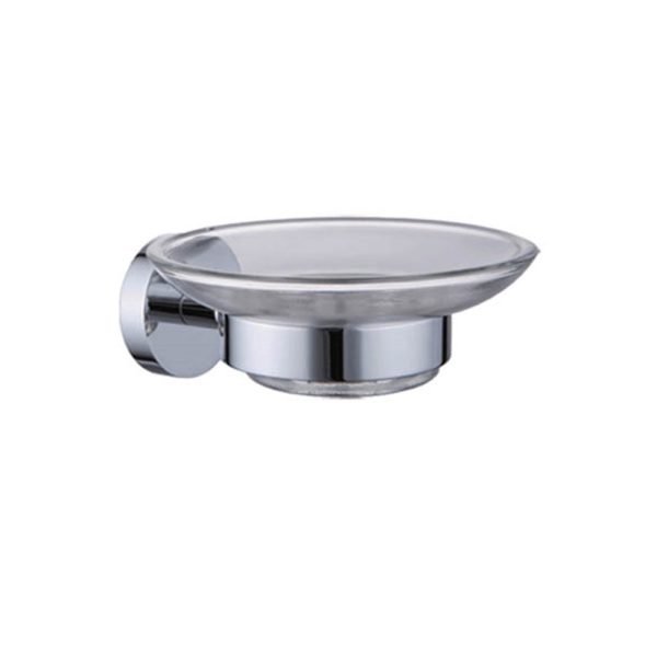 POSEIDON GSH-01 BUILDER'S CHOICE GLASS SOAP HOLDER CHROME