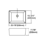 POSEIDON KCSS530 Fermentale Ceramic Kitchen Sink 530*400*200mm