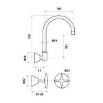 Kirra Wall Sink Set P761B 1 300x300