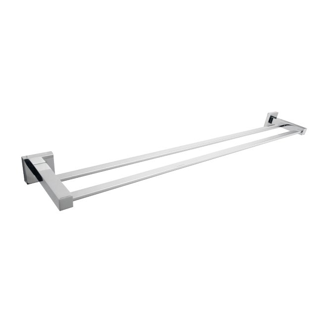 LINKWARE LR6001 LAUREN PROJECT DOUBLE TOWEL RAIL CHROME / BLACK