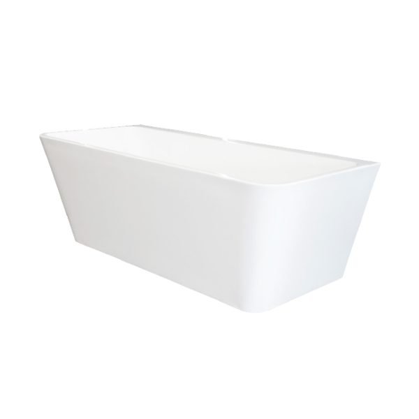 LINKWARE B7101 LAUREN 1700mm WALL EDGE BATHTUB ACRYLIC / CRYSTAL FINISH