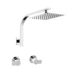 LINKWARE P6653/T9983 LIBERTY GOOSENECK SHOWER SET CHROME / MATTE BLACK