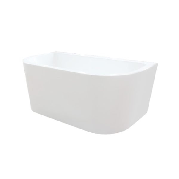 LINKWARE B7110 LOUI 1500mm WALL EDGE BATHTUB ACRYLIC / CRYSTAL FINISH