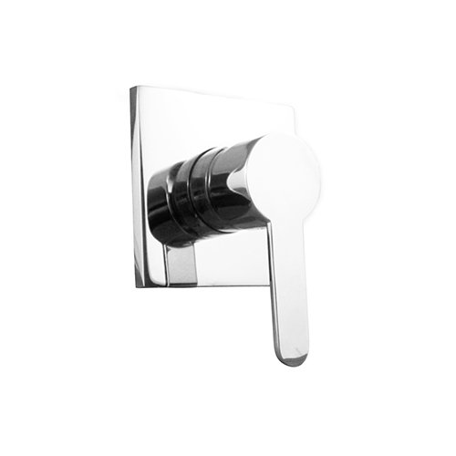 LINKWARE T908SP LOUI WALL MIXER SQUARE CHROME / MATTE BLACK