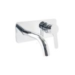 LINKWARE T906 LOUI WALL OUTLET MIXER CHROME / MATTE BLACK