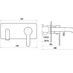 Loui Wall Outlet Mixer T906 300x300