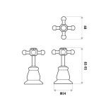 LINKWARE P860F NOOSA BASIN TOP ASSEMBLY SET CHROME