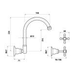 Noosa Wall Sink Set P861F 1 300x300