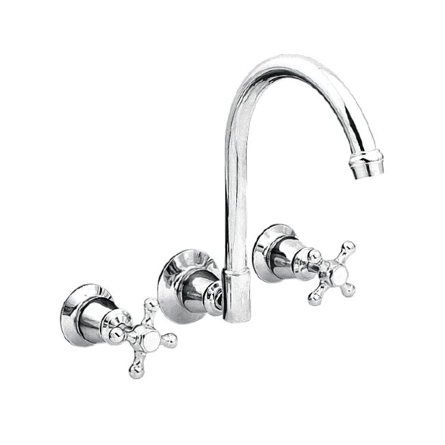 LINKWARE P861F NOOSA WALL SINK SET CHROME