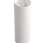 POSEIDON PF5146R FREE STANDING BASIN 460*480*960MM GLOSS WHITE