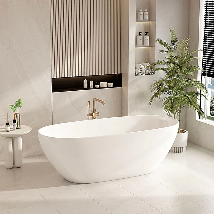 UNICASA PILATO FREESTANDING BATH GLOSS WHITE