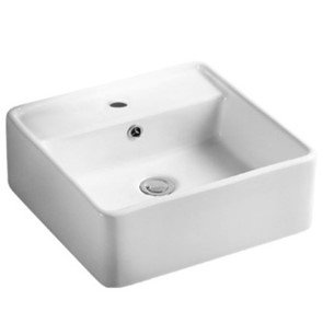 POSEIDON PW4141 WALL HUNG BASIN 405*405*150MM GLOSS WHITE